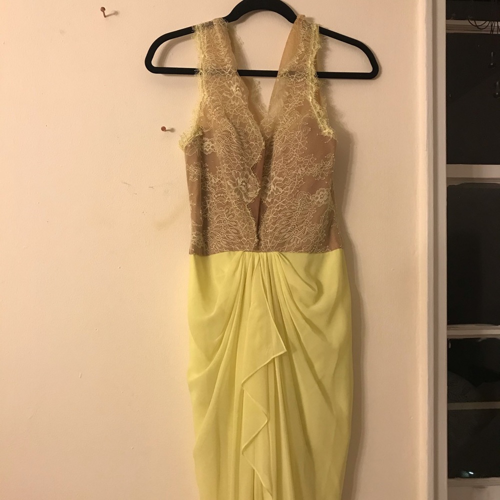 BCBG Long gown with lace corset - size 6
